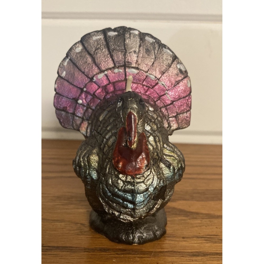 Vintage Gurley‎ Candle Co. Thanksgiving Fall Turkey Candle Decor 1950's USA NOS!